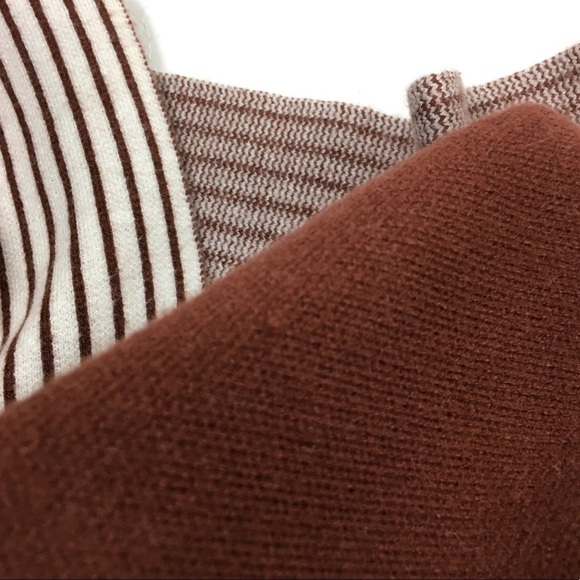 CHICWISH Sweater Lie in Caramel Fields Knit Cape Striped Cozy Blogger Favorite - Picture 11 of 13